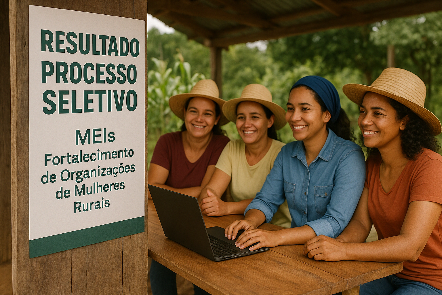 Leia mais sobre o artigo Resultado do Processo Seletivo para MEIs – Fortalecimento de Organizações de Mulheres Rurais