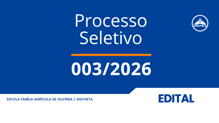 Leia mais sobre o artigo Processo Seletivo 003/2026